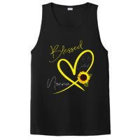 Blessed To Be Called Nonna Sunflower Heart Mother's Day PosiCharge Competitor Tank