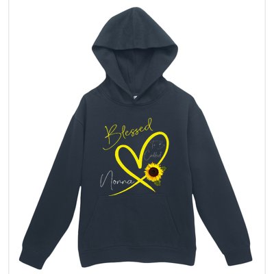 Blessed To Be Called Nonna Sunflower Heart Mother's Day Urban Pullover Hoodie