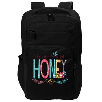 Blessed To Be Called Honey Colorful Grandma Impact Tech Backpack