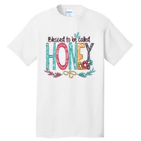 Blessed To Be Called Honey Colorful Grandma Tall T-Shirt