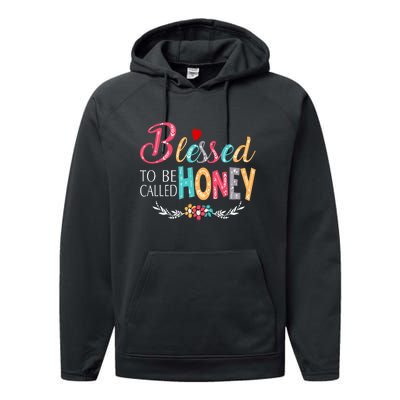 Blessed To Be Called Honey Colorful Art Performance Fleece Hoodie