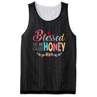 Blessed To Be Called Honey Colorful Art Mesh Reversible Basketball Jersey Tank