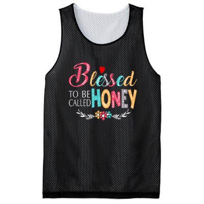 Blessed To Be Called Honey Colorful Art Mesh Reversible Basketball Jersey Tank