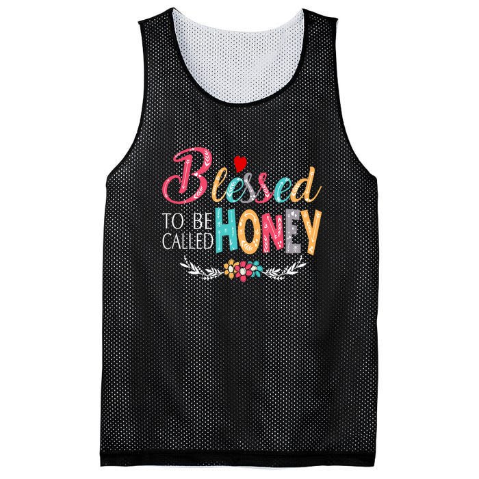 Blessed To Be Called Honey Colorful Art Mesh Reversible Basketball Jersey Tank