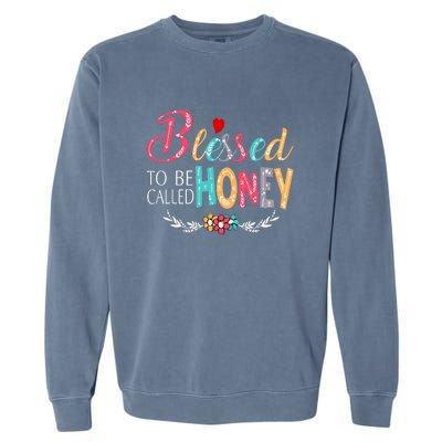 Blessed To Be Called Honey Colorful Art Garment-Dyed Sweatshirt