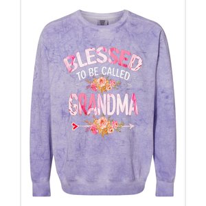 Blessed To Be Called Grandma Mother's Day Mom Grandma Gift Colorblast Crewneck Sweatshirt