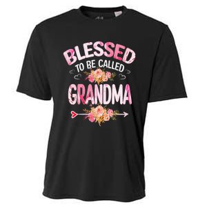 Blessed To Be Called Grandma Mother's Day Mom Grandma Gift Cooling Performance Crew T-Shirt