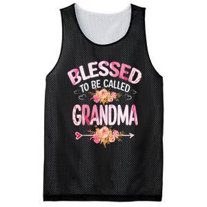 Blessed To Be Called Grandma Mother's Day Mom Grandma Gift Mesh Reversible Basketball Jersey Tank