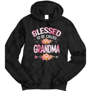 Blessed To Be Called Grandma Mother's Day Mom Grandma Gift Tie Dye Hoodie