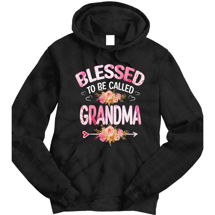 Blessed To Be Called Grandma Mother's Day Mom Grandma Gift Tie Dye Hoodie