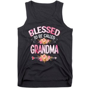 Blessed To Be Called Grandma Mother's Day Mom Grandma Gift Tank Top