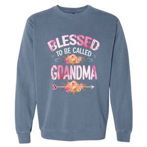 Blessed To Be Called Grandma Mother's Day Mom Grandma Gift Garment-Dyed Sweatshirt