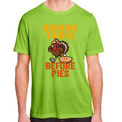 Burning Thighs Before Pies Turkey Trot Costume Gift Adult ChromaSoft Performance T-Shirt