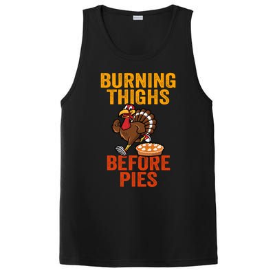 Burning Thighs Before Pies Turkey Trot Costume Gift PosiCharge Competitor Tank