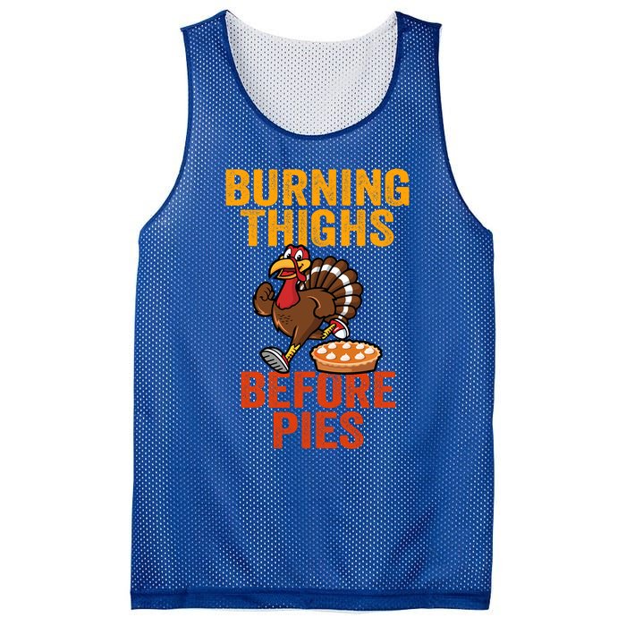 Burning Thighs Before Pies Turkey Trot Costume Gift Mesh Reversible Basketball Jersey Tank