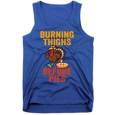 Burning Thighs Before Pies Turkey Trot Costume Gift Tank Top