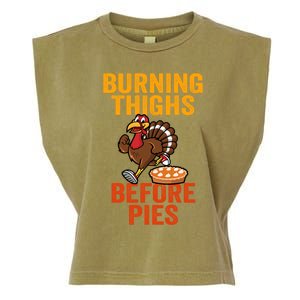 Burning Thighs Before Pies Turkey Trot Costume Gift Garment-Dyed Women's Muscle Tee