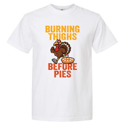 Burning Thighs Before Pies Turkey Trot Costume Gift Garment-Dyed Heavyweight T-Shirt