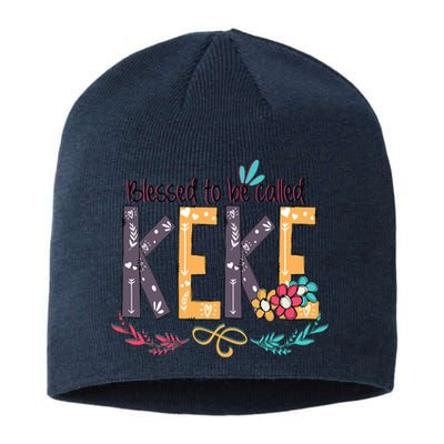 Blessed To Be Called Keke Colorful Grandma Sustainable Beanie