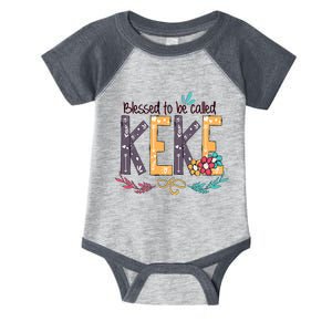 Blessed To Be Called Keke Colorful Grandma Infant Baby Jersey Bodysuit