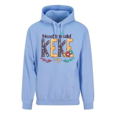 Blessed To Be Called Keke Colorful Grandma Unisex Surf Hoodie