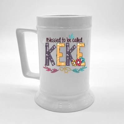 Blessed To Be Called Keke Colorful Grandma Beer Stein