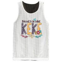 Blessed To Be Called Keke Colorful Grandma Mesh Reversible Basketball Jersey Tank