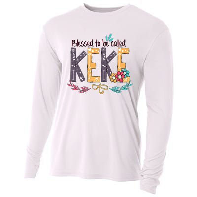 Blessed To Be Called Keke Colorful Grandma Cooling Performance Long Sleeve Crew