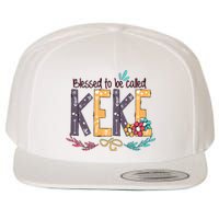 Blessed To Be Called Keke Colorful Grandma Wool Snapback Cap