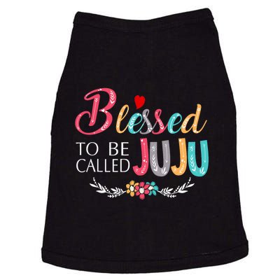 Blessed To Be Called Juju Colorful Art Doggie Tank