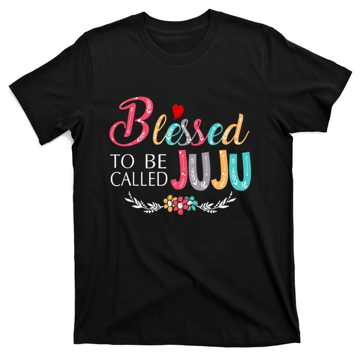 Blessed To Be Called Juju Colorful Art T-Shirt