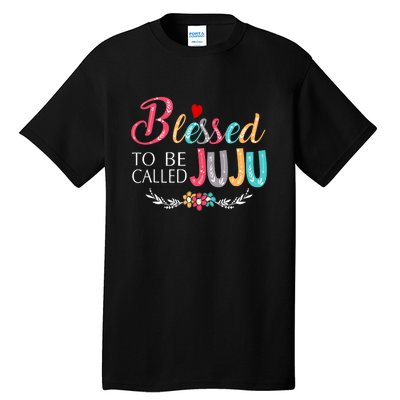 Blessed To Be Called Juju Colorful Art Tall T-Shirt