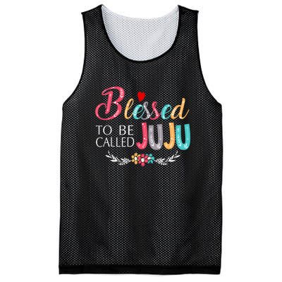 Blessed To Be Called Juju Colorful Art Mesh Reversible Basketball Jersey Tank