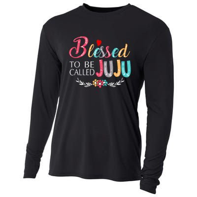 Blessed To Be Called Juju Colorful Art Cooling Performance Long Sleeve Crew