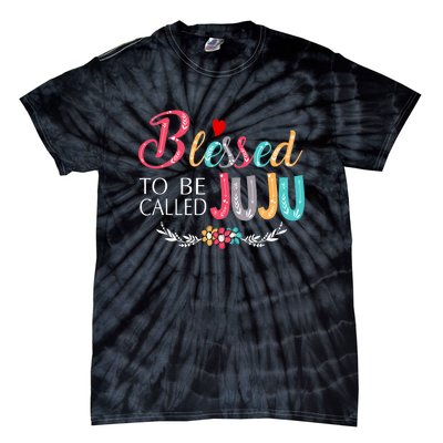 Blessed To Be Called Juju Colorful Art Tie-Dye T-Shirt