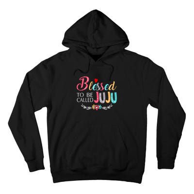 Blessed To Be Called Juju Colorful Art Tall Hoodie