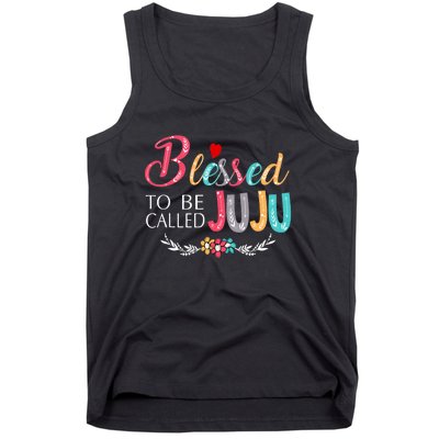 Blessed To Be Called Juju Colorful Art Tank Top