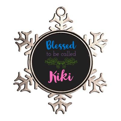 Blessed To Be Called Kiki MotherS Day Metallic Star Ornament