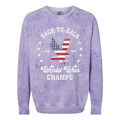 Back To Back World War Colorblast Crewneck Sweatshirt