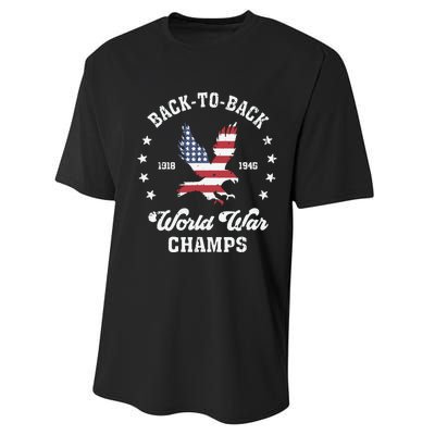 Back To Back World War Performance Sprint T-Shirt