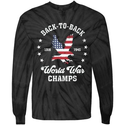 Back To Back World War Tie-Dye Long Sleeve Shirt