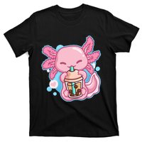 Boba Tea Bubble Tea Milk Tea Anime Axolotl Lover Gift T-Shirt