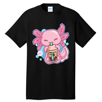 Boba Tea Bubble Tea Milk Tea Anime Axolotl Lover Gift Tall T-Shirt