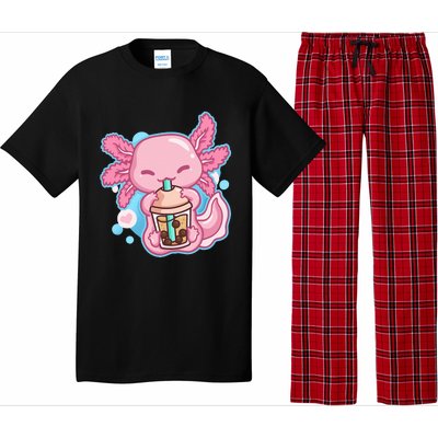 Boba Tea Bubble Tea Milk Tea Anime Axolotl Lover Gift Pajama Set