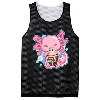 Boba Tea Bubble Tea Milk Tea Anime Axolotl Lover Gift Mesh Reversible Basketball Jersey Tank