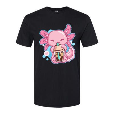 Boba Tea Bubble Tea Milk Tea Anime Axolotl Lover Gift Softstyle CVC T-Shirt