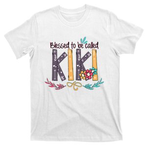 Blessed To Be Called Kiki Colorful Grandma T-Shirt