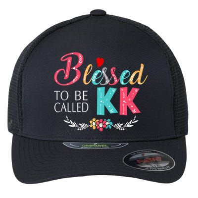 Blessed To Be Called Kk Colorful Art Flexfit Unipanel Trucker Cap