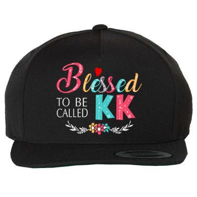 Blessed To Be Called Kk Colorful Art Wool Snapback Cap