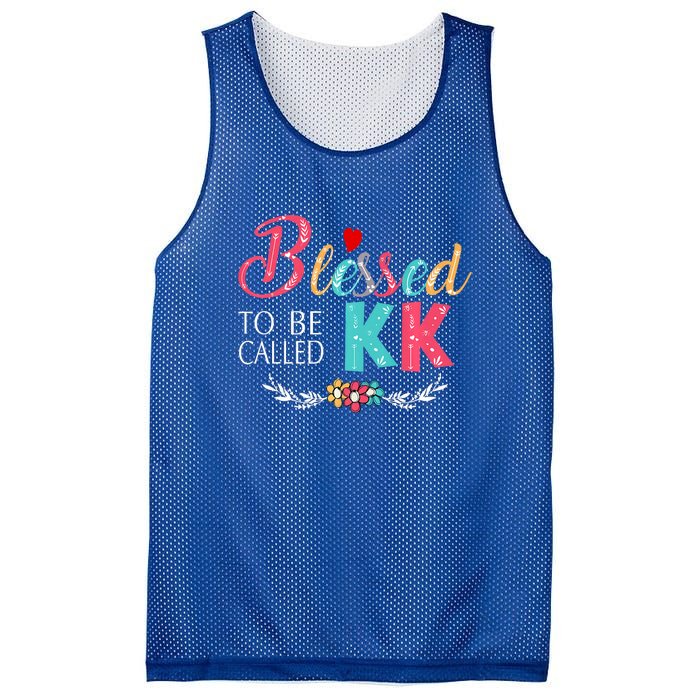 Blessed To Be Called Kk Colorful Art Mesh Reversible Basketball Jersey Tank